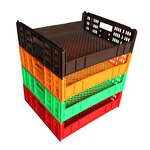 Foldable Plastic Crate Manufacturer - OEM/ODM Stackable Transport Storage Crate