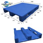 Plastic Pallet Manufacturer - OEM/ODM 4 Way Heavy Duty Single Faced Pallet