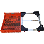 Plastic Bread Crate Manufacturer - OEM/ODM 550x490x170mm Mesh Storage Crate