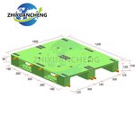 Plastic Pallet Manufacturer - OEM/ODM 1200x1000x150mm Flat Top HDPE Pallet