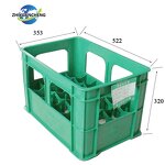 Plastic Beer Crate Manufacturer - OEM/ODM Heavy Duty 12/24 Bottles Beverage Crate