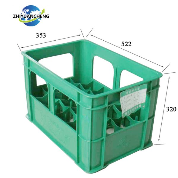 Plastic Beer Crate Manufacturer - OEM/ODM Heavy Duty 12/24 Bottles Beverage Crate