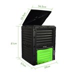 Compost Bin Manufacturer - Wholesale 300 Litres Plastic Outdoor Storage Bin