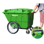 Garden Waste Cart Manufacturer - OEM/ODM 400L 2-Wheel Outdoor Roll Trash Can