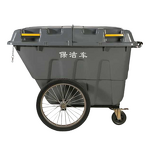 Plastic Garbage Trolley Manufacturer - OEM/ODM 400 Liters Heavy Duty Dump Cart