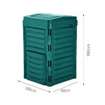 Garden Compost Bucket Manufacturer - OEM/ODM 300L Standing Plastic Leaf Bin