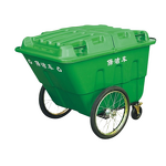 Garden Waste Cart Manufacturer - OEM/ODM 400L 2-Wheel Outdoor Roll Trash Can