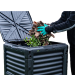 Garden Compost Bucket Manufacturer - OEM/ODM 300L Standing Plastic Leaf Bin