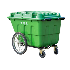 Garden Waste Cart Manufacturer - OEM/ODM 400L 2-Wheel Outdoor Roll Trash Can