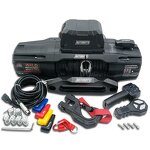 Electric Winch Supplier - 13500LBS 12V 24V Synthetic Rope Mounted