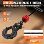 Synthetic Winch Rope Manufacturer - 12 Strand Polymer Polyethylene Hook