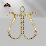 Tow Truck Chain Factory - 5/16" Yellow Galvanized G70 with J Hook