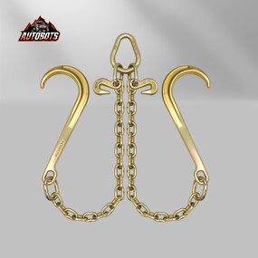 Tow Truck Chain Factory - 5/16" Yellow Galvanized G70 with J Hook