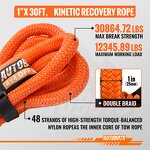 Kinetic Recovery Rope Supplier - 100% Nylon Emergency Traction Rope