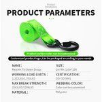 Ratchet Straps Manufacturer - 1 inch x 8ft 1322 Lbs Self Retractable