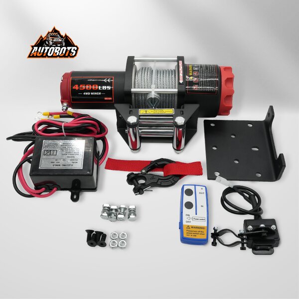 ATV Electric Winch Factory - 4500lbs Synthetic Steel Wire Rope 4x4