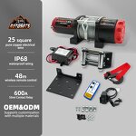 ATV Winch Factory - 12v 4500Lb for Road Trailer Towing Synthetic