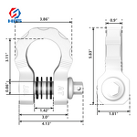 Shackle Hardware Kit Factory - Custom Logo D-type Shackle Recovery