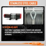 Electric Winch Supplier - 4500lbs Waterproof for ATV UTV 12v 24v