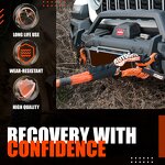 Kinetic Tow Strap Manufacturer - 1"x20ft 16000LBS with Soft Shackle