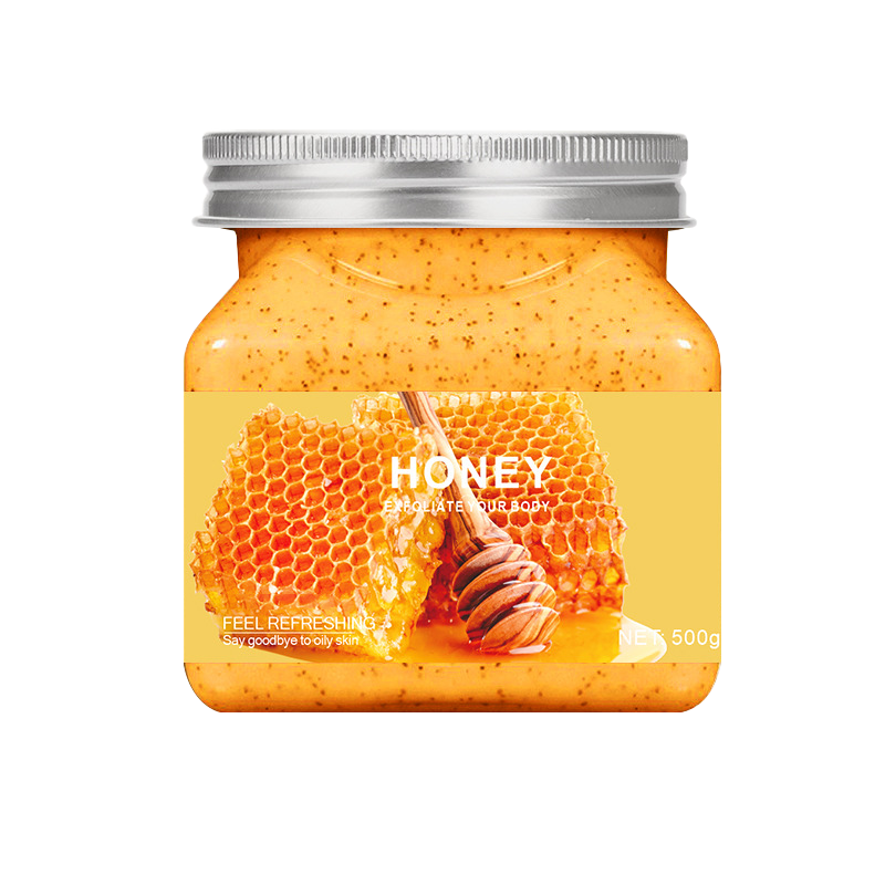 Wholesale 500g All  Honey Sugar Bath Scrubs Whitening Brightening Body Scrub Private Label Whipped Body Butter