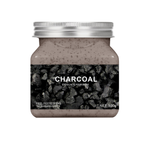 Wholesale 500g Private Label Charcoal Exfoliating Body Scrub