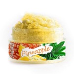 自有品牌粉红唇部磨砂膏有机去角质，保湿光滑素食水果糖唇部面膜磨砂膏