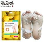 Wholesale Private Label Organic Removal Calluses Exfoliating Coconut Lemon Foot Peel Mask Peeling Nourishing Spa Peel Foot Mask