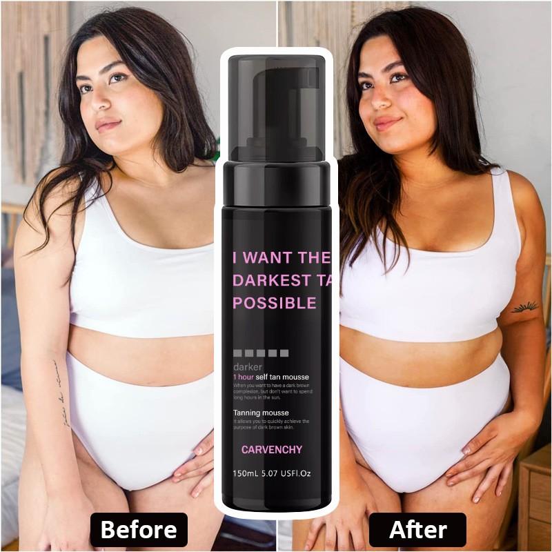 2024 Trending Tanning Mousse Bronzer Wheat Color Moisturizing Streak Free Skin Tanning Cream Tanning Mousse