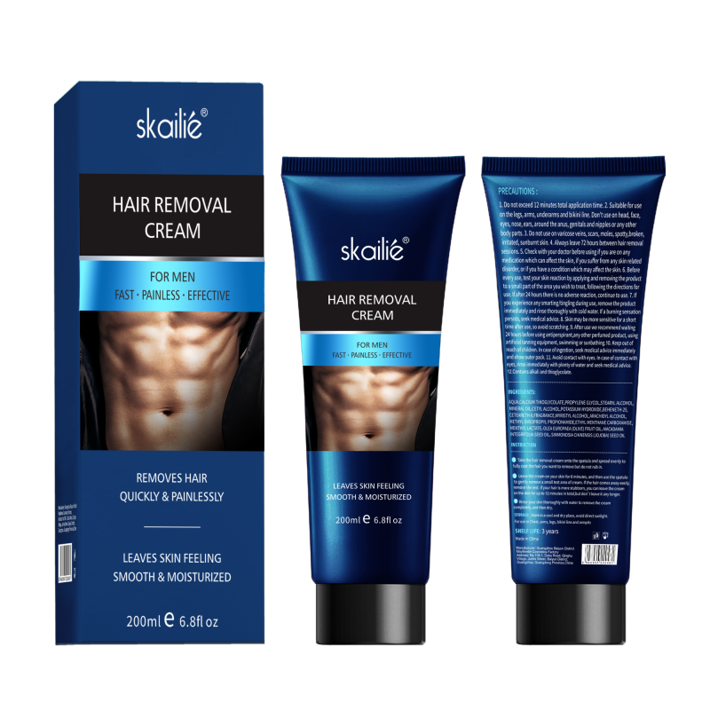 Semi-Permanent Hair Removal Painless Remove Unwanted Stop Hair Growth Inhibitor Remover Hair Cream for Men