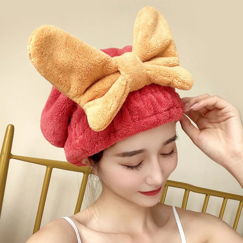 Quick Dry Hair Towel Wrap Super Absorbent Hair Cap Anti-Frizz Accessories for Women