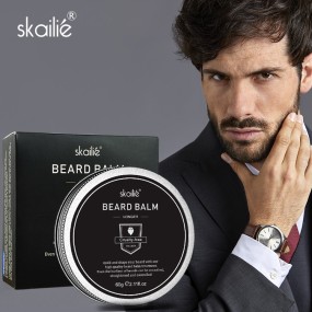 Hot Sale OEM Customized logo 60g Relieve Itching Smoothed Beard Treatment Men's Beard Balm