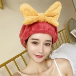 Super Absorbent Hair Tower Cap Coral Velvet Hair Drying Towels Fast Drying Hair Wraps for Women Girls