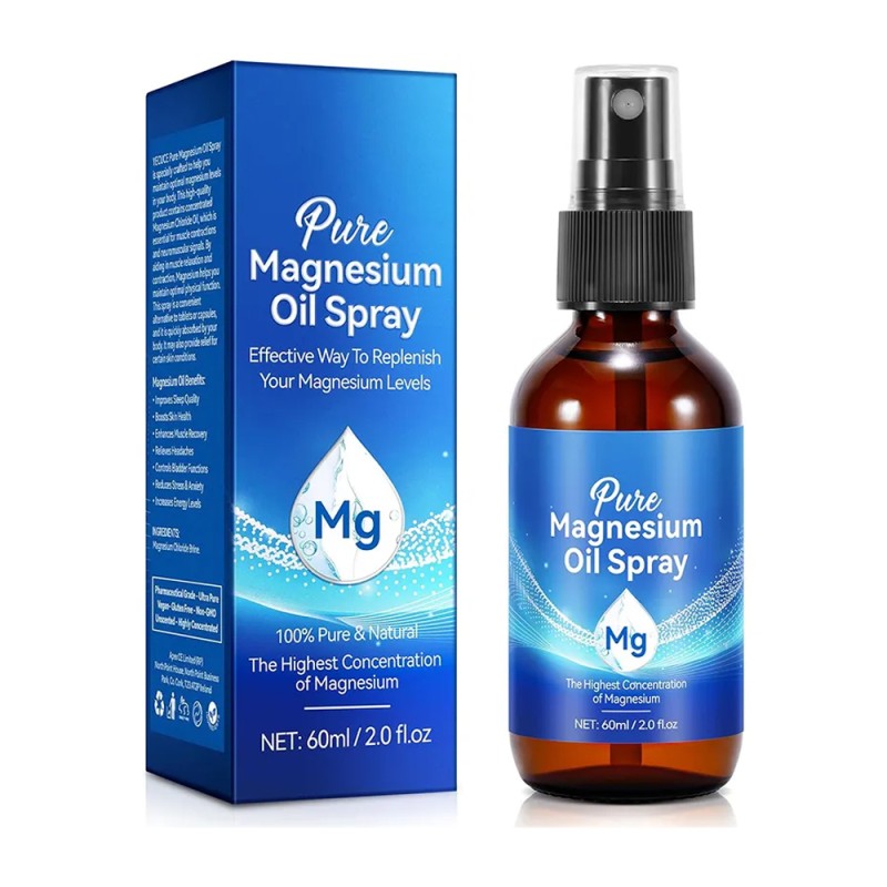 Wholesale Pure Organic Magnesium Oil Spray, Helpful to Sleep, Relax Feet and Body Without Unhealthy Trace Minerals Fast Shipping