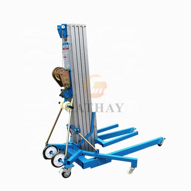 Manual Material Lift Manufacturer - OEM/ODM 340kg Load Mobile Portable Genie Lift
