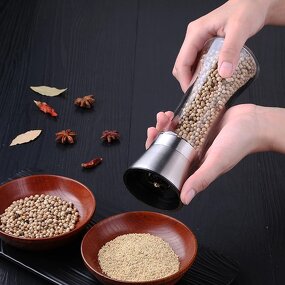 Stainless Steel Grinder Set Factory - Wholesale Manual Salt and Pepper Mill