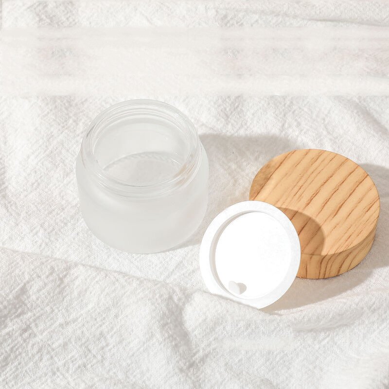 Glass Cosmetic Jars Supplier - Wholesale 50g Frosted Empty Face Cream Jars