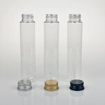 Plastic Storage Test Tube Supplier - 110ml Clear PET Screw Caps Containers