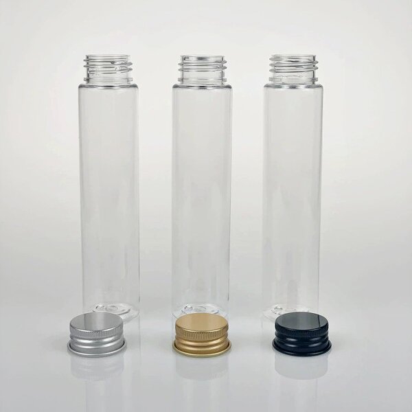 Plastic Storage Test Tube Supplier - 110ml Clear PET Screw Caps Containers