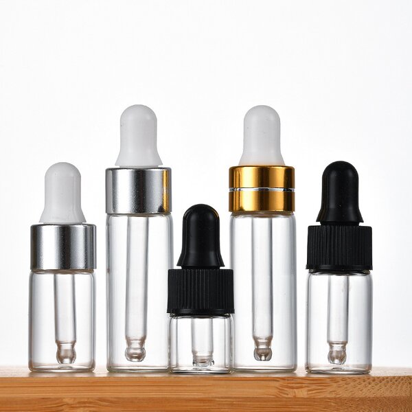 Glass Dropper Bottles Supplier - Wholesale 1ml-5ml Clear Amber Essential Oil