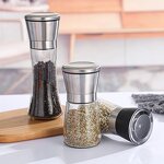 Stainless Steel Grinder Set Supplier - Wholesale 200ml Manual Salt Pepper