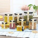 Glass Honey Jar Factory - Wholesale Square Metal Screw Lid Screen Printed