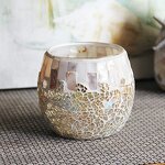 Glass Candle Holders Supplier - Colorful Luxury Mosaic for Decoration