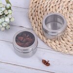 Stainless Steel Spice Jars Set Factory - Wholesale Magnetic Seasoning Storage