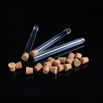 Plastic Test Tube Manufacturer - Round Bottom Transparent PS with Cork
