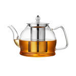 Borosilicate Glass Teapot Supplier - with Stainless Steel Infuser Heat Resistant