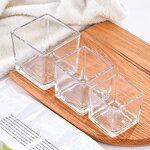 Glass Candle Jar Factory - Thick Bottom Square Empty Candlestick Holder