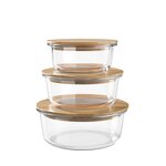 Glass Food Container Supplier - Wholesale Borosilicate with Bamboo Airtight Lid