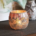 Glass Candle Holders Supplier - Colorful Luxury Mosaic for Decoration