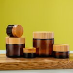 Glass Jars Supplier - Wholesale 30g 50g Amber Empty for Skin Care Cream